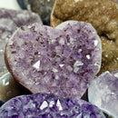 Amethyst Druze - Heart - Brazil - Crown Chakra