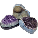 Amethyst Druze - Heart - Brazil - Crown Chakra