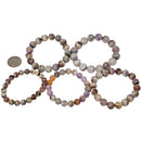 Amethyst Lace Agate - Bead Bracelet