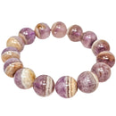 Amethyst Lace Agate - Bead Bracelet