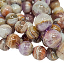 Amethyst Lace Agate - Bead Bracelet