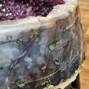 Amethyst - Polished Geode Pair - On Rolling Stands - Statement Specimen