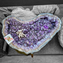 Amethyst with Calcite Burst - Coffee Table - Statement Specimen