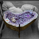 Amethyst with Calcite Burst - Coffee Table - Statement Specimen