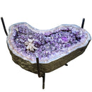 Amethyst with Calcite Burst - Coffee Table - Statement Specimen