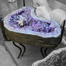Amethyst with Calcite Burst - Coffee Table - Statement Specimen