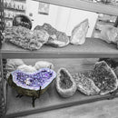 Amethyst with Calcite Burst - Coffee Table - Statement Specimen