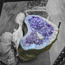 Amethyst with Calcite Burst - Coffee Table - Statement Specimen