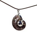 Ammonite - Polished Cap - Pendant - Madagascar