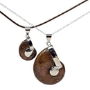 Ammonite - Polished Cap - Pendant - Madagascar