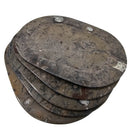 Ammonite & Orthoceras - Oval Dish - Fossil - Paleozoic and Mesozoic - Morocco