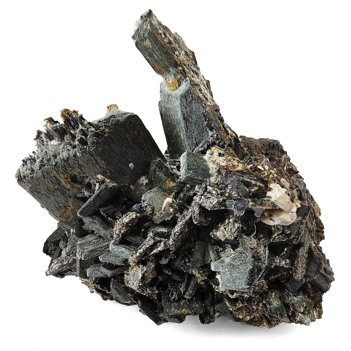 Black Amphibole - Mineral from Morocco, view 3 of 10