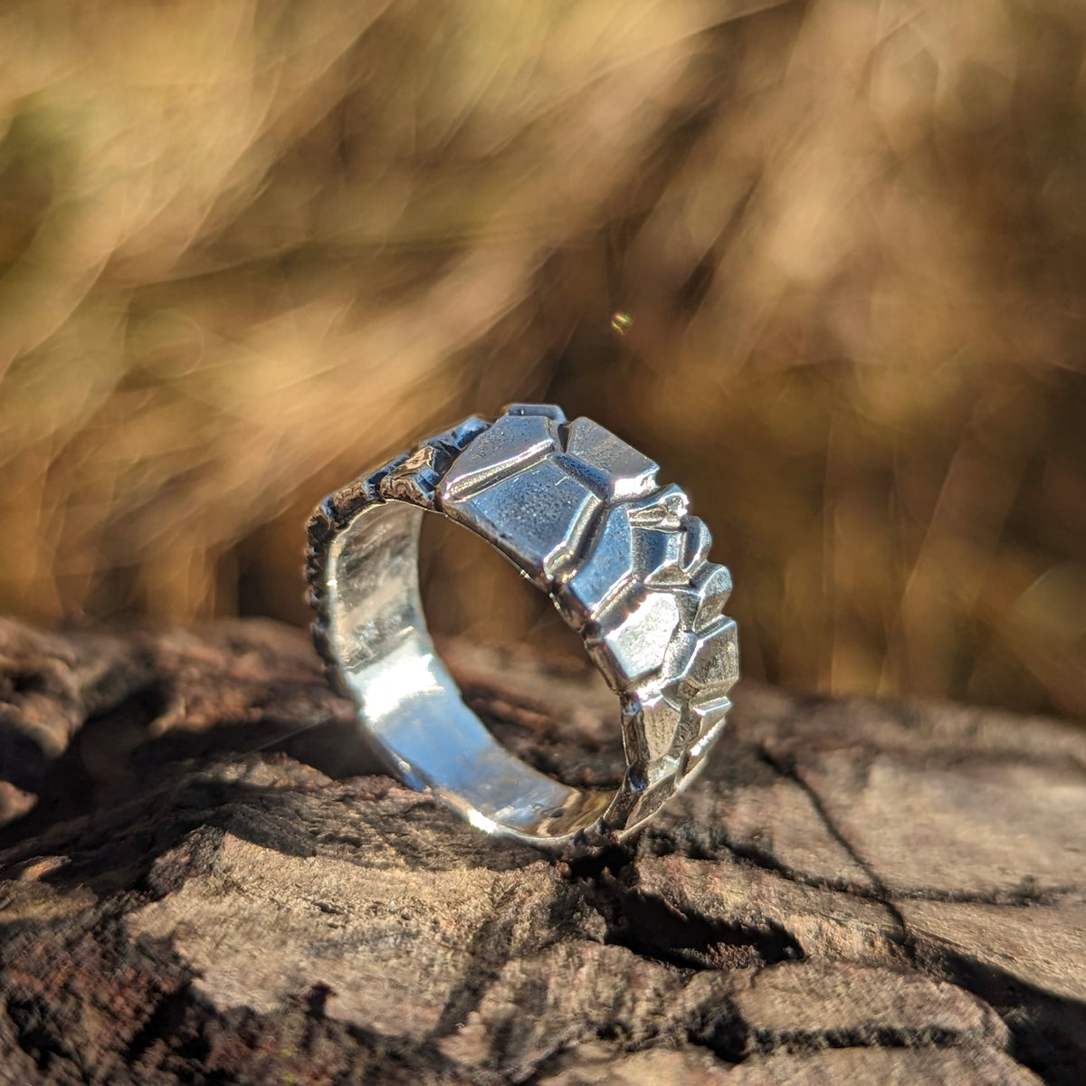 Anahit organic ring: ring on driftwood