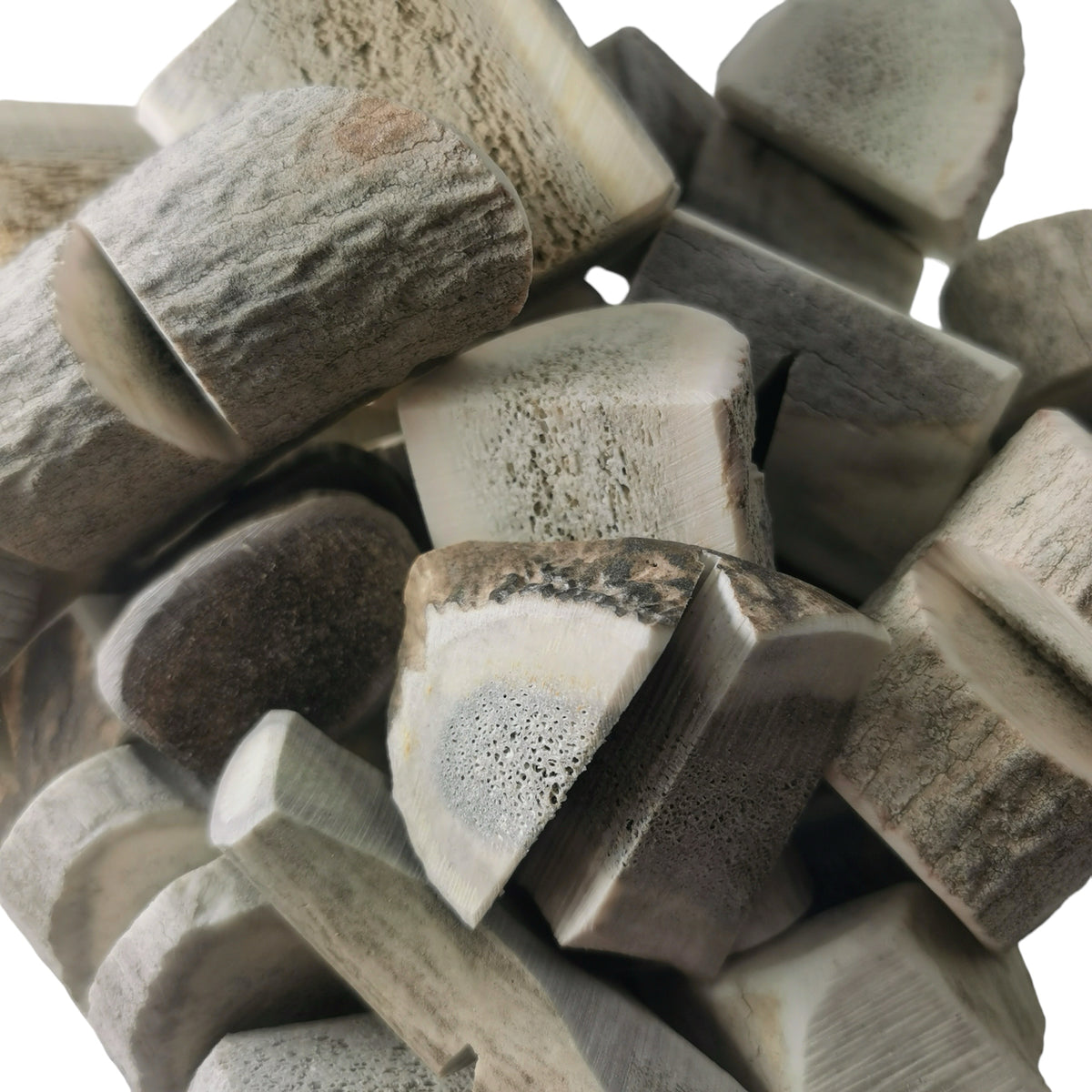 Antler knife stand – pile, close view