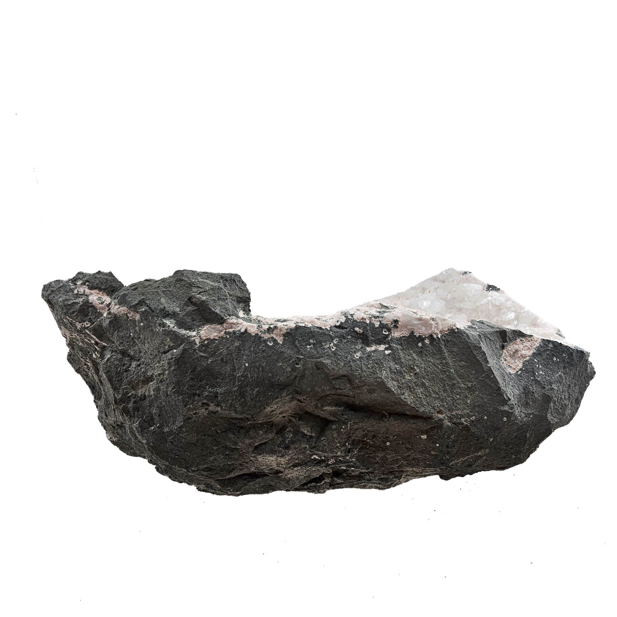 Apophyllite and Stilbite geode specimen from Deccan Traps, Maharashtra, India.