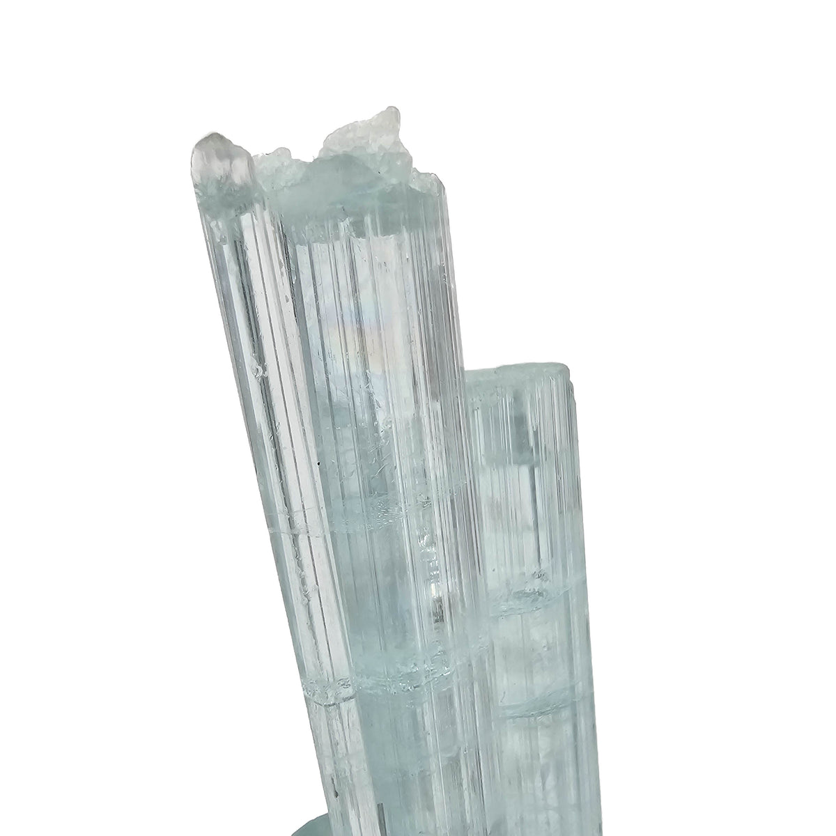 Aquamarine specimen, a variety of beryl, from Shigar Valley, Skardu District, Gilgit-Baltistan, Pakistan.