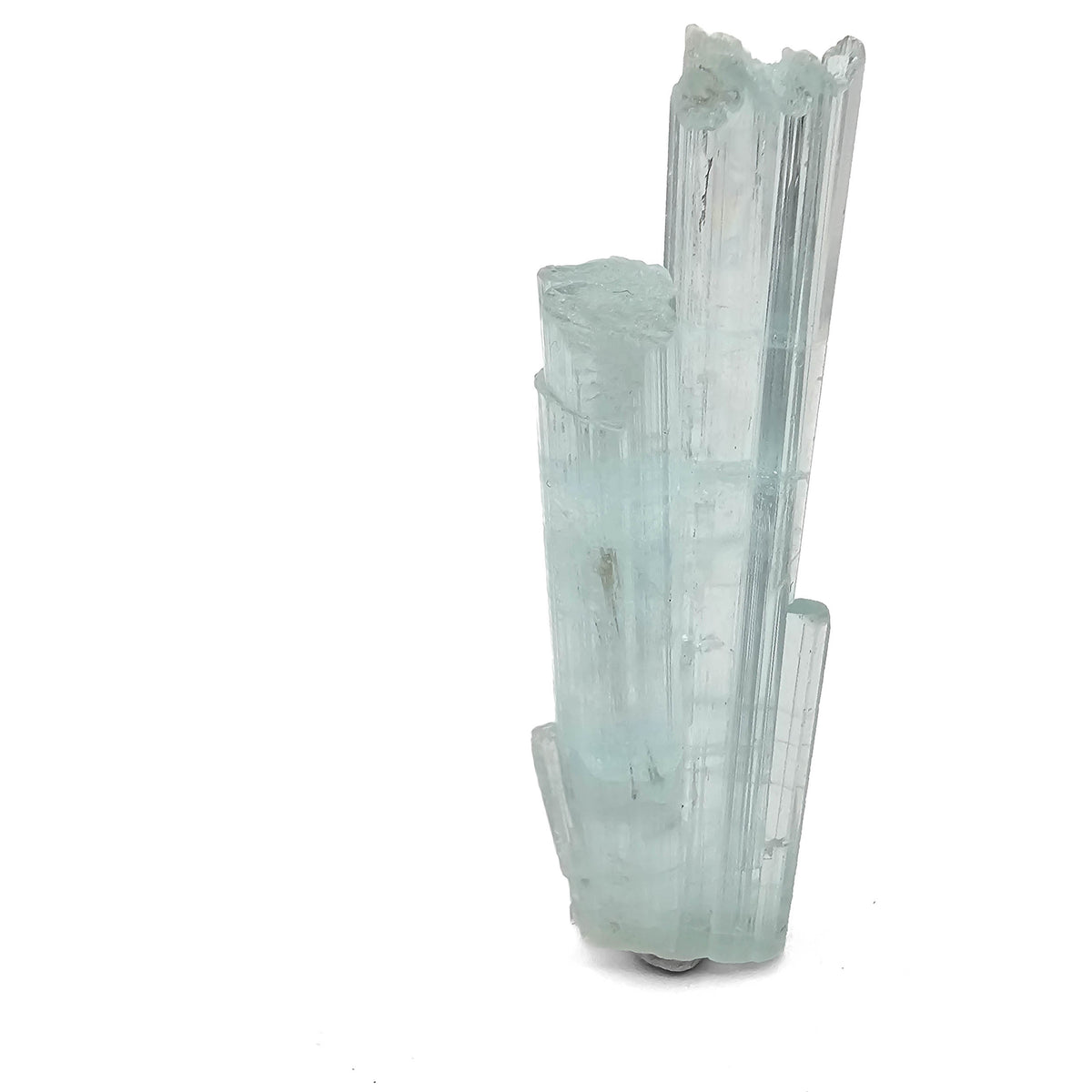 Aquamarine specimen, a variety of beryl, from Shigar Valley, Skardu District, Gilgit-Baltistan, Pakistan.