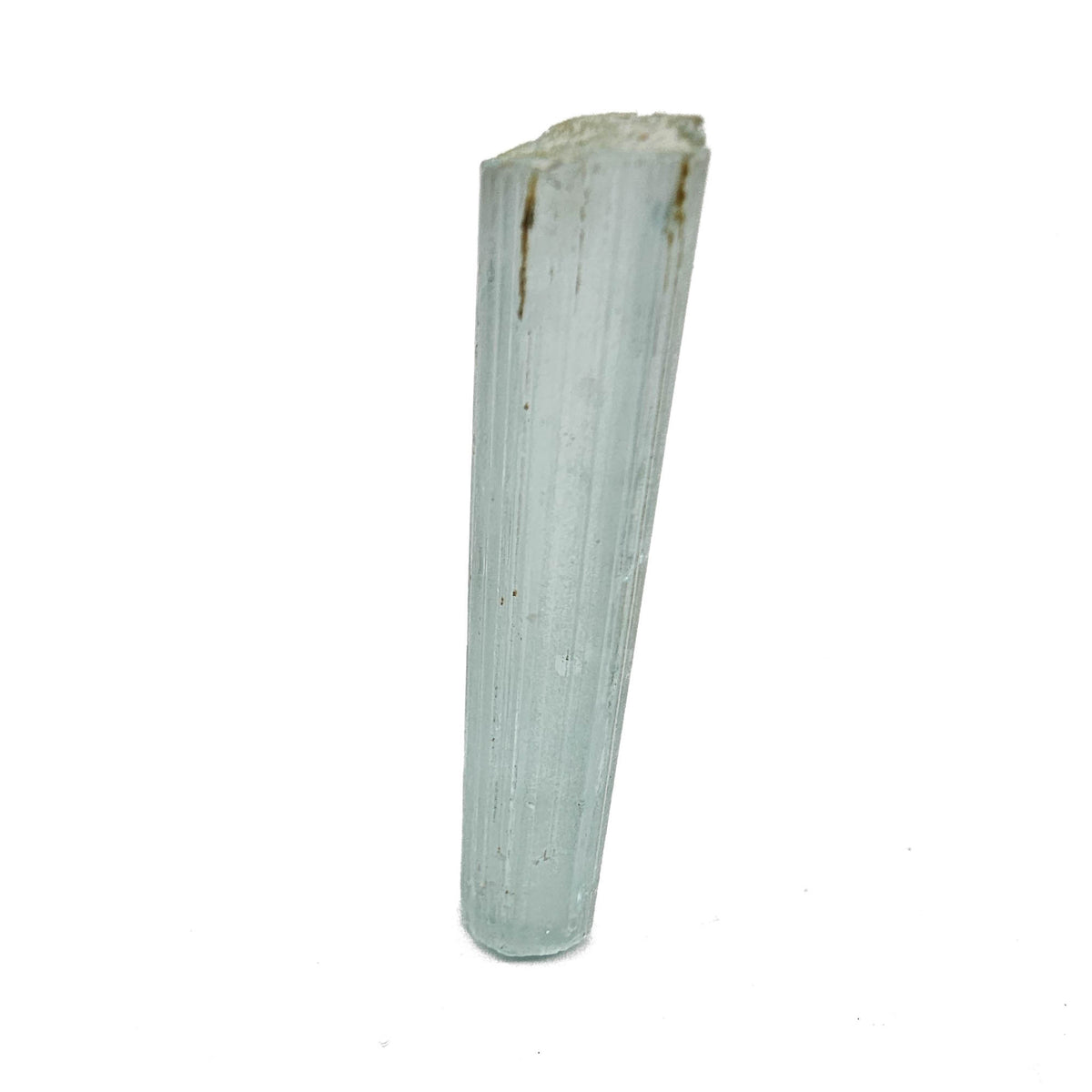Aquamarine specimen, a variety of beryl, from Shigar Valley, Skardu District, Gilgit-Baltistan, Pakistan.