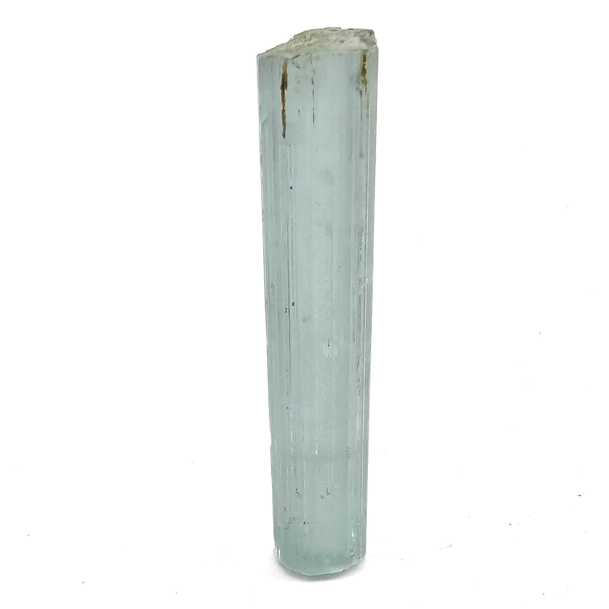Aquamarine specimen, a variety of beryl, from Shigar Valley, Skardu District, Gilgit-Baltistan, Pakistan.