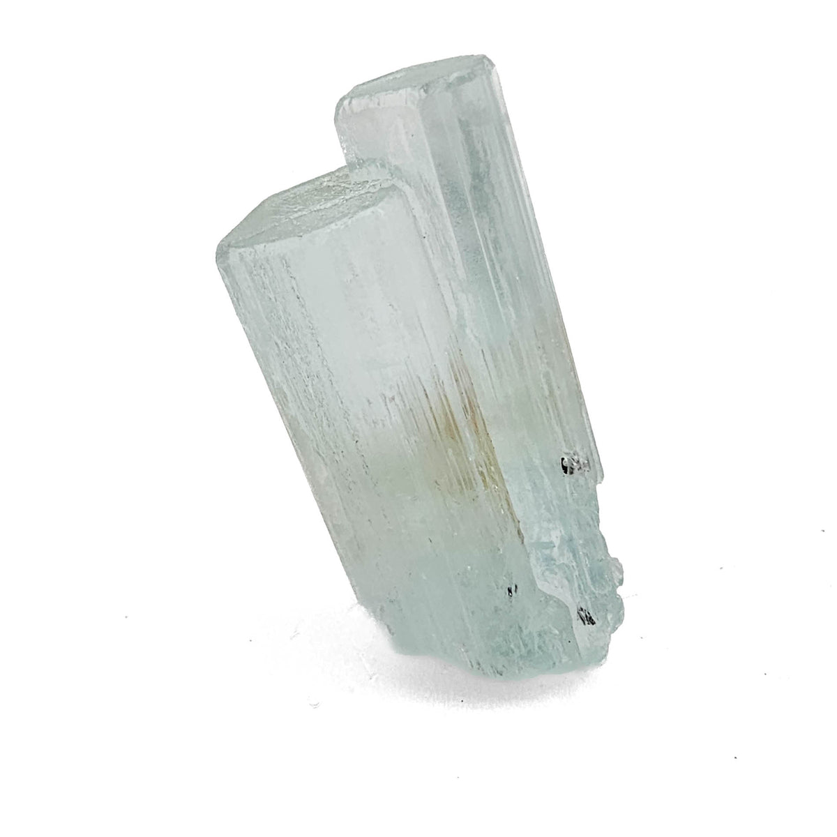 Aquamarine specimen, a variety of beryl, from Shigar Valley, Skardu District, Gilgit-Baltistan, Pakistan.