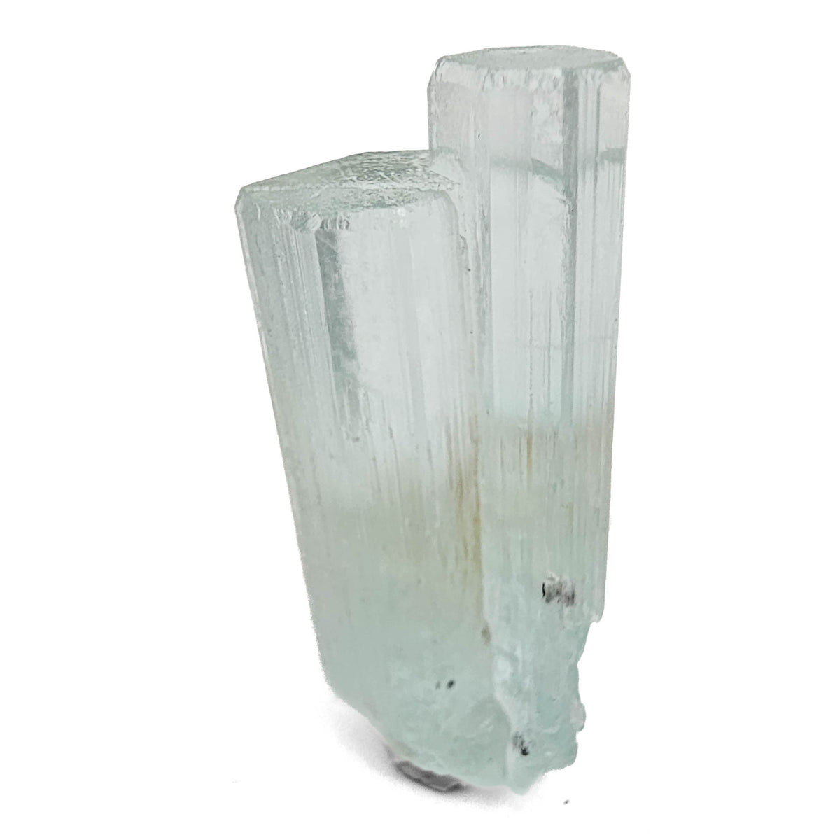 Aquamarine specimen, a variety of beryl, from Shigar Valley, Skardu District, Gilgit-Baltistan, Pakistan.