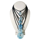 Aquamarine Bi-Disc - Pendant