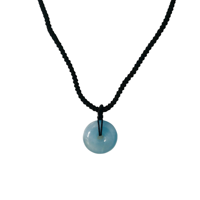 Aquamarine Bi-Disc - Pendant