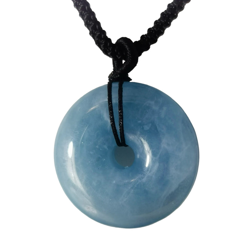 Aquamarine Bi-Disc - Pendant