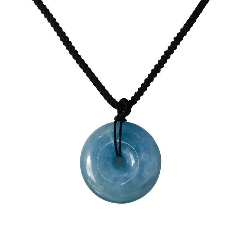 Aquamarine Bi-Disc - Pendant