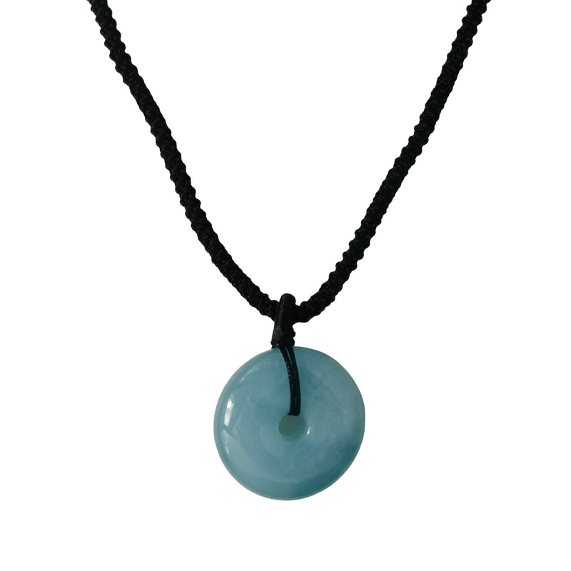 Aquamarine Bi-Disc - Pendant