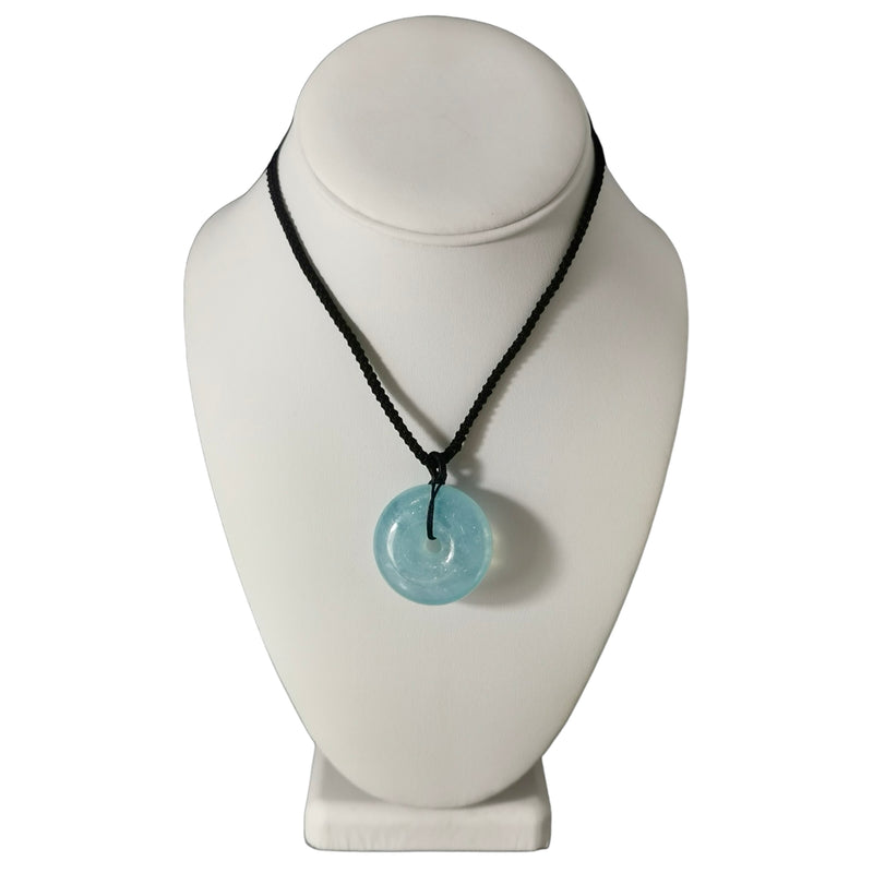 Aquamarine Bi-Disc - Pendant