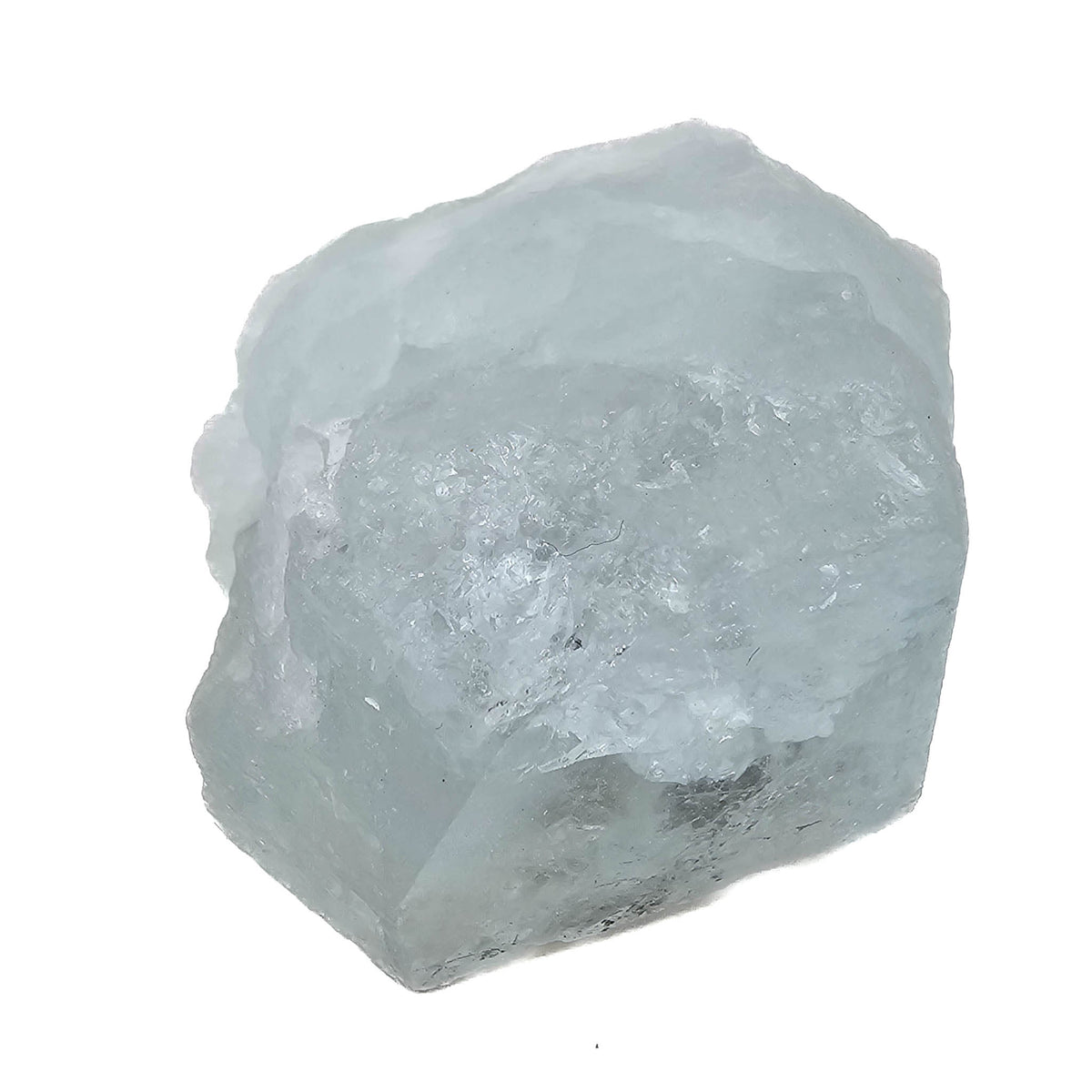 Aquamarine specimen, a variety of beryl, from Shigar Valley, Skardu District, Gilgit-Baltistan, Pakistan.