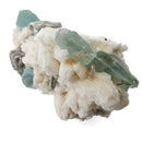 Aquamarine (Beryl) with Muscovite on Feldspar - Specimen