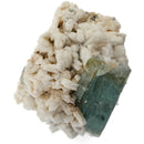 Aquamarine (Beryl) with Muscovite on Feldspar - Specimen