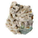 Aquamarine (Beryl) with Muscovite on Feldspar - Specimen