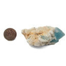 Aquamarine (Beryl) with Muscovite on Feldspar - Specimen