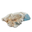 Aquamarine (Beryl) with Muscovite on Feldspar - Specimen