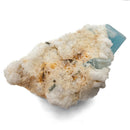 Aquamarine (Beryl) with Muscovite on Feldspar - Specimen