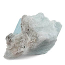 Aquamarine (Beryl) with Muscovite on Feldspar - Specimen