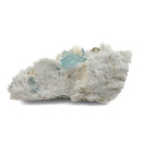 Aquamarine (Beryl) with Muscovite on Feldspar - Specimen