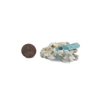 Aquamarine (Beryl) with Muscovite on Feldspar - Specimen