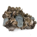 Aquamarine on Muscovite - Mineral