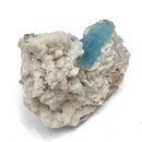 Aquamarine (Beryl) on Feldspar (Microcline) - Specimen