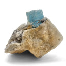 Aquamarine (Beryl) on Feldspar (Microcline) - Specimen