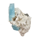 Aquamarine (Beryl) with Feldspar, Schorl (Tourmaline), and Muscovite- Specimen
