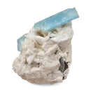 Aquamarine (Beryl) with Feldspar, Schorl (Tourmaline), and Muscovite- Specimen