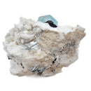Aquamarine (Beryl) with Feldspar, Schorl (Tourmaline), and Muscovite- Specimen