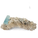 Aquamarine (Beryl) with Feldspar and Muscovite - Specimen