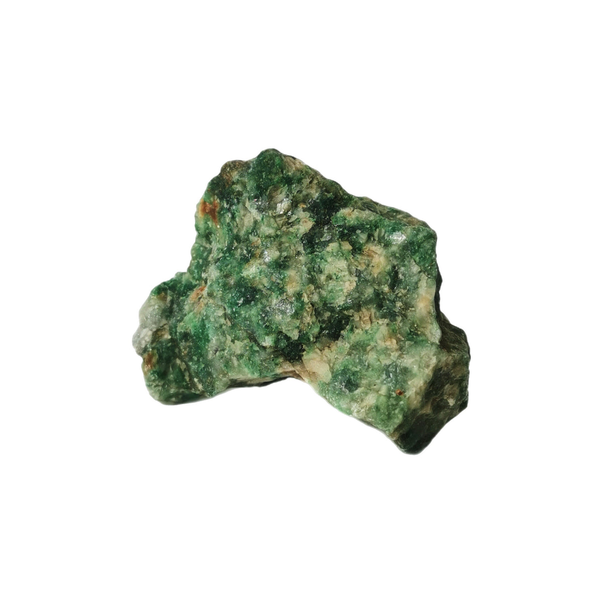 Green aventurine rough from Pakistan, pale to dark green lapidary-grade cutting rough