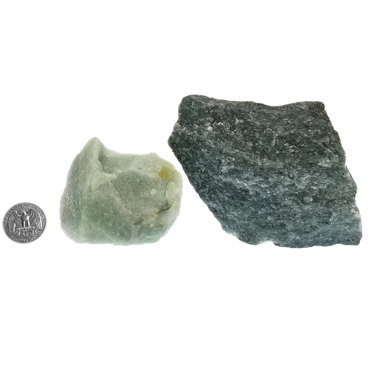 Aventurine rough from Bahia, Brazil, natural green aventurine rough, Mohs hardness 7